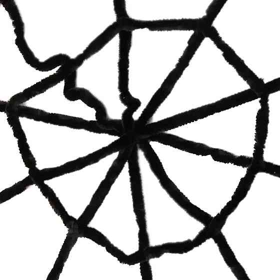 Декорация большой паутины RESTEQ, Жуткая паутина 150 см, Паутина декоративная, велюровая Киев