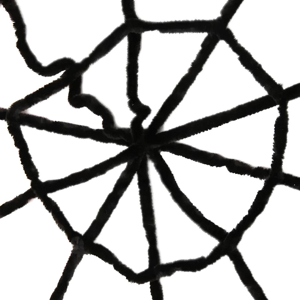 Декорация большой паутины RESTEQ, Жуткая паутина 150 см, Паутина декоративная, велюровая Киев - изображение 2