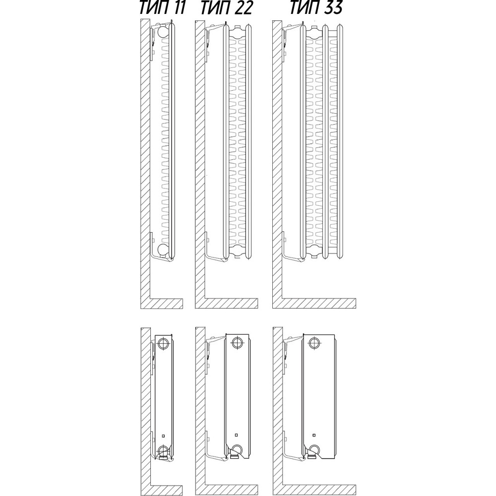 Універсальний комплект L-кронштейнів навісного кріплення панельного радіатора NS-1017 CRISTAL (000022880) Київ - фото 3
