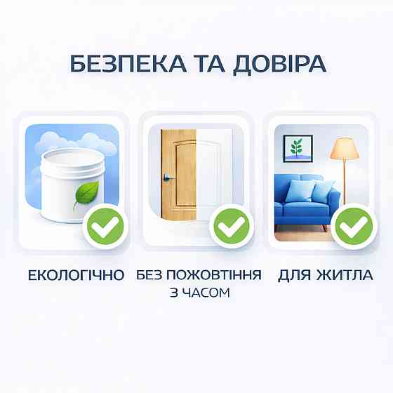Акрилова емаль для вікон та дверей SkyLine Wood без запаху, з протигрибковим ефектом, біла, 3 л Харків