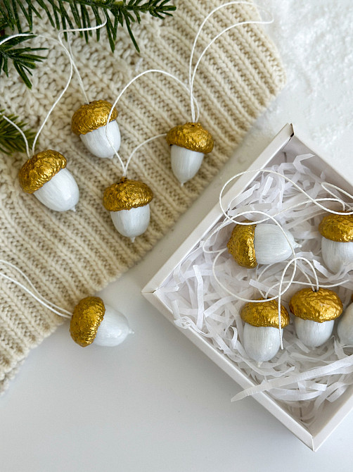 Набор желудей расписанных вручную. Киев - изображение 3