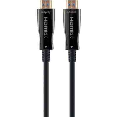 Кабель мультимедийный HDMI to HDMI 20.0m AOC V2.0 4K 60Hz Cablexpert (CCBP-HDMI-AOC-20M-02) Винница