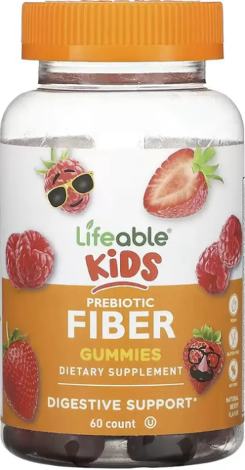 Пребиотик для детей Lifeable Prebiotic Fiber Kids 60 жев таб ягоды Киев - изображение 1