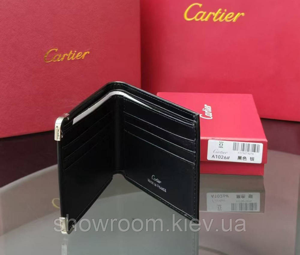 Мужское брендовое портмоне Cartier (1026) Киев - изображение 2