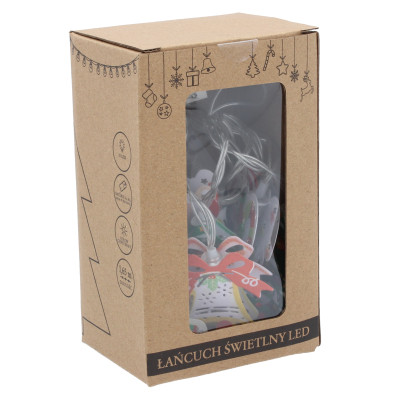 Гірлянда Chomik Новорічні атрибути 10 LED теплий білий, IP20, 2хАА (5900779854024) Вінниця - фото 7