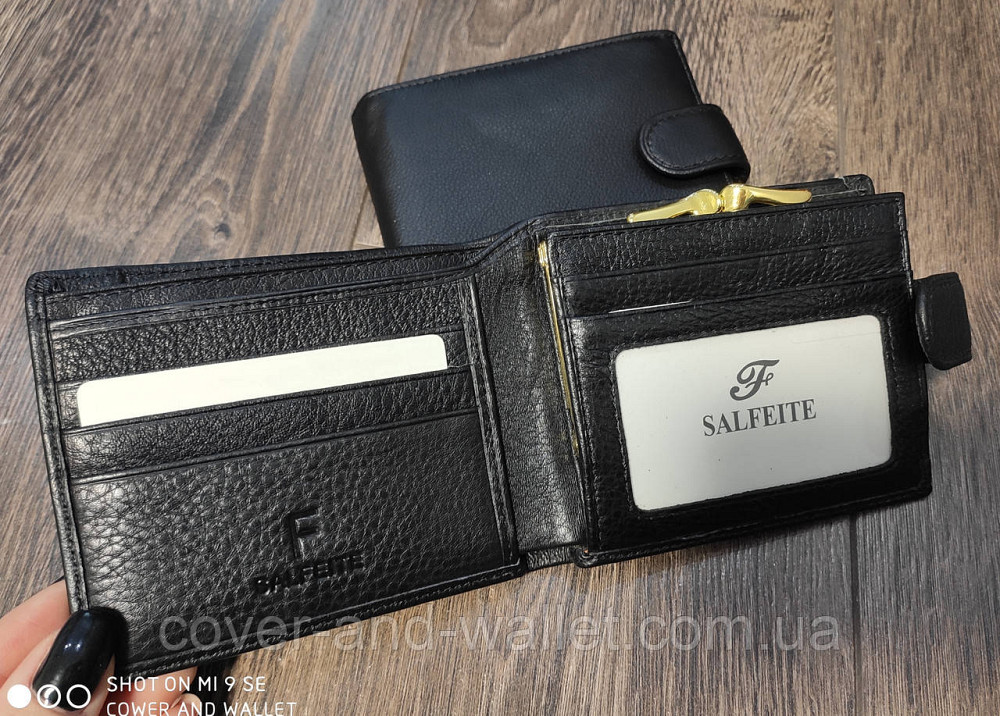 Небольшой горизонтальный женский кошелек из натуральной кожи F Salfeite Киев - изображение 3