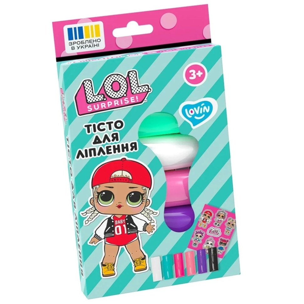 Набір для ліплення з тістом L.O.L. Surprise! LOL41245 у стиках 6 кольорів Вінниця - фото 3