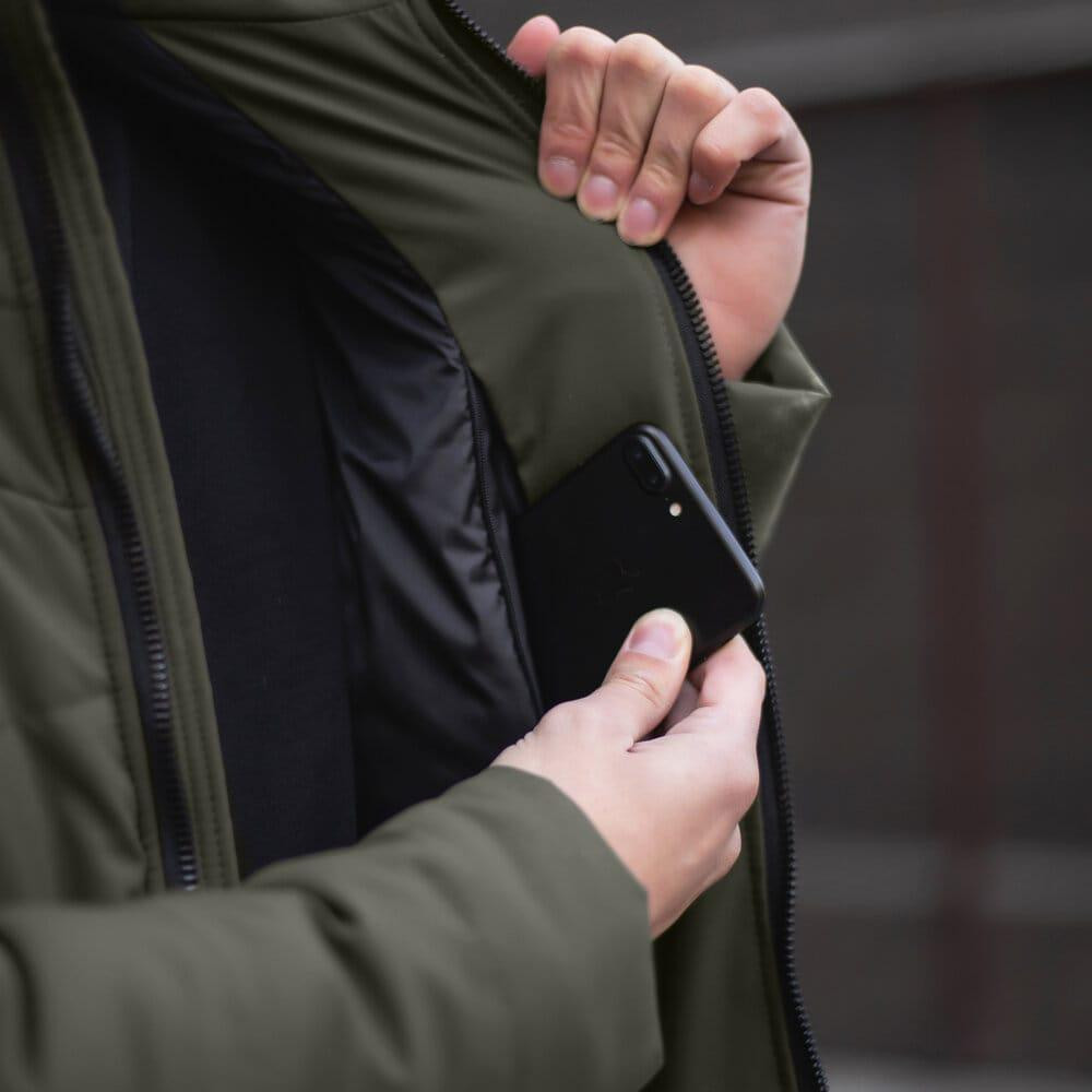 Чоловіча зимова Куртка з капюшоном Pobedov Winter Jacket Dzen Київ - фото 4