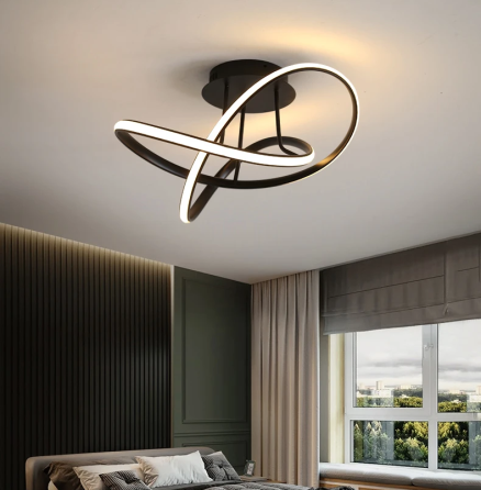 Люстра світлодіодна стельова PJ866 (Чорний) 60см Київ