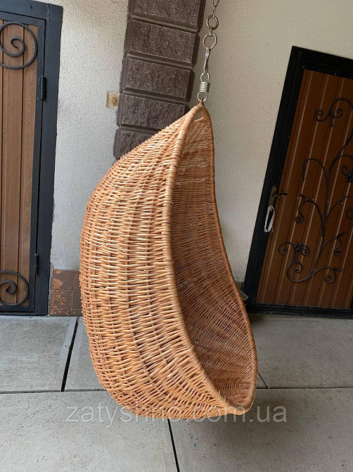 Крісло кокон із лози підвісне Київ - фото 3