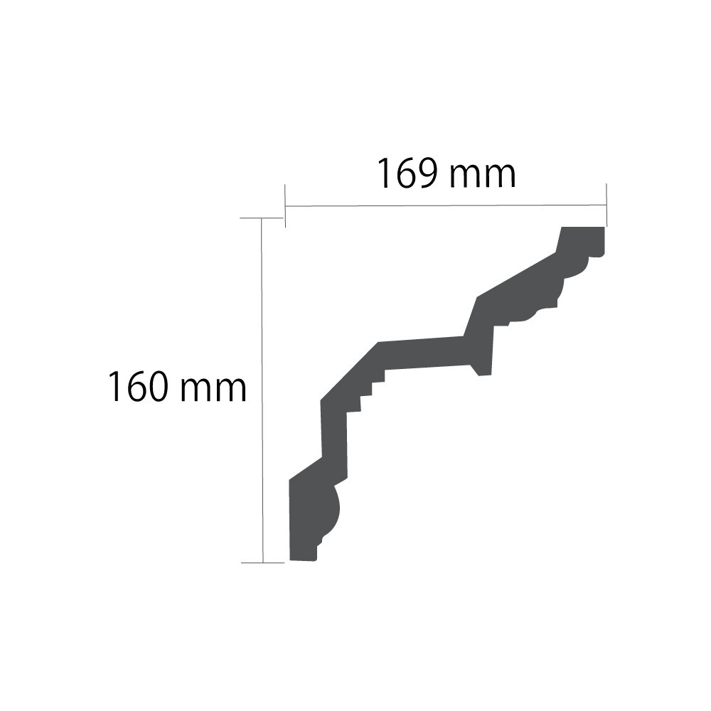Карниз с орнаментом полиуретановый Gaudi Decor C 139 Днепр - изображение 3