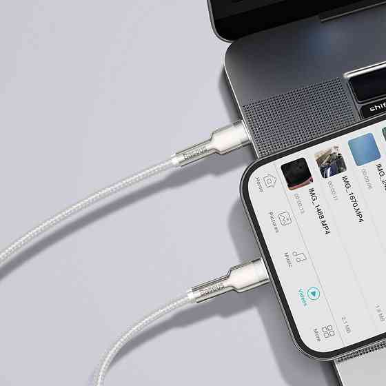 Кабель Baseus Cafule Metal Type-C to Lightning PD 20W 1м чорний Львів