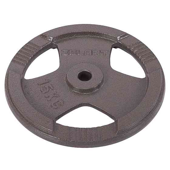 Блин (диск) стальный с хватом 15 кг d-30мм Zelart-7790-15 Киев