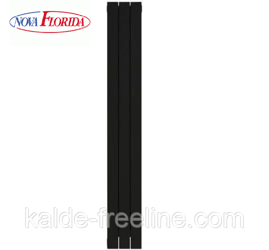 Алюминиевый радиатор для отопления Nova Florida LEDRO s90 1800/90 Black Coffee Харків
