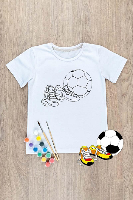 Футболка-раскраска детская   