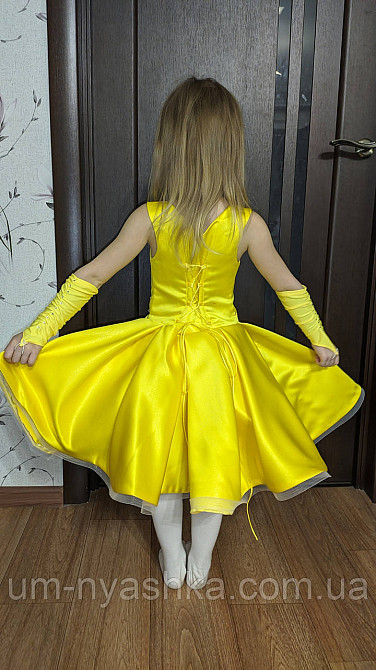 Голубое нарядное платье из королевского атласа Кривой Рог - изображение 3