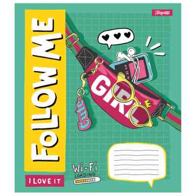 Зошит 1 вересня Follow me А5 24 аркушів клітинка (767276) Вінниця