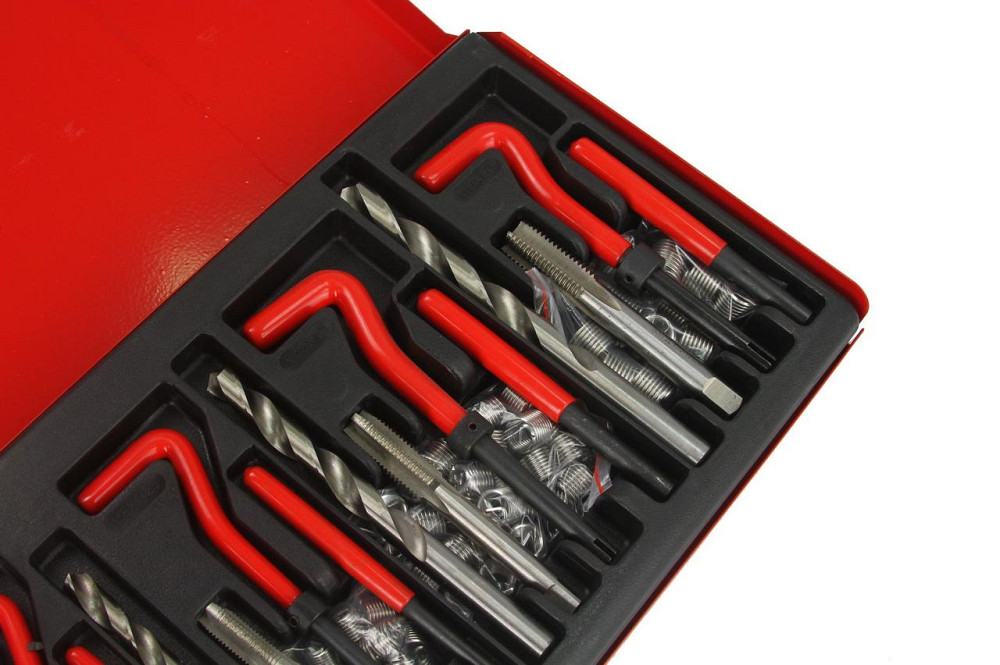 Набір інструментів для ремонту та відновлення різьби 131 елемент M5–M12 Mar-Pol (M55882) Нововолинськ - фото 5