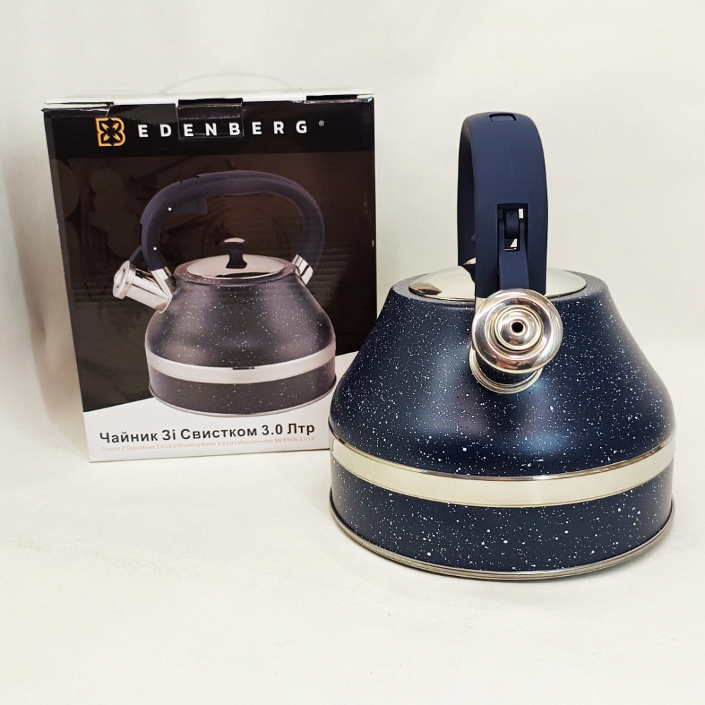 Чайник зі свистком для дому, Чайник на плиту для кухні газової плити 3 л літра AK-76 Івано-Франківськ - фото 1