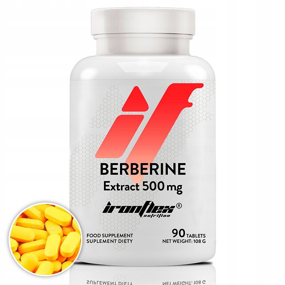 Берберин IronFlex Berberine Extract ( 500 mg) 90 tabs Луцьк - фото 2