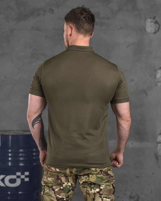 Поло мужская тактическая под шеврон Олива Хаки Одесса - изображение 6