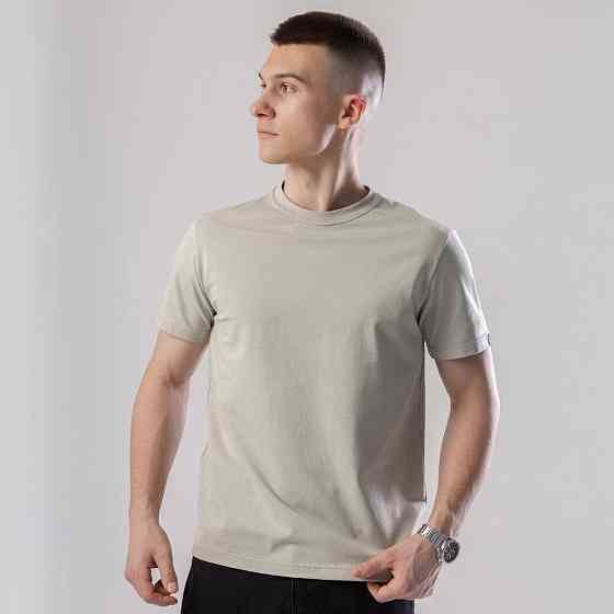 Футболка чоловіча однотонна світло-оливкова Pobedov Peremoga Київ