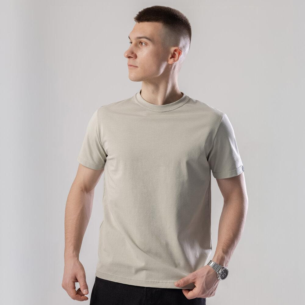 Футболка чоловіча однотонна світло-оливкова Pobedov Peremoga Київ - фото 6