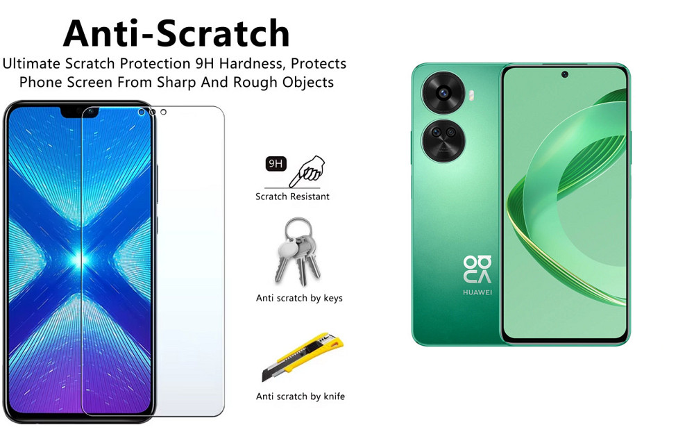 Защитное стекло NeoGlass для HUAWEI Nova 12 SE – ультрапрозрачное и устойчивое Киев - изображение 1