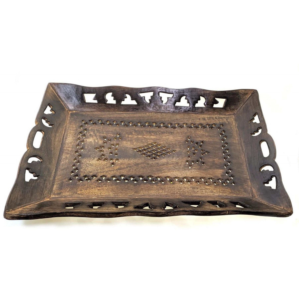 Піднос різьблений з мангового дерева Київ - фото 3