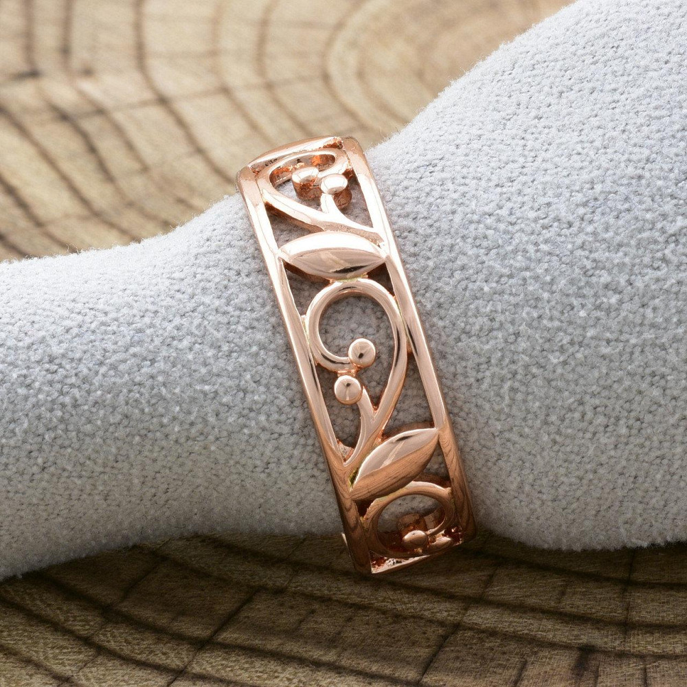 Кільце "Скарб Амазонки" Xuping позолота РВ, 18 розмір (ширина 7мм, вага 4.2 р) Київ - фото 1