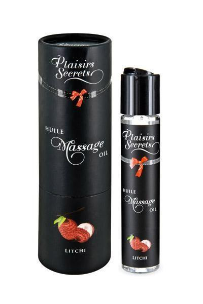 Массажное масло Plaisirs Secrets Litchi (59 мл) с афродизиаками, съедобное, подарочная упаковка Sex Aura Киев - изображение 1