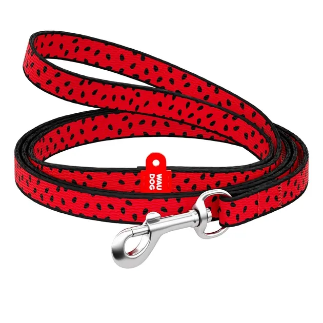 Повідок для собак WAUDOG Nylon з принтом «Кавун» M (Ширина 20 мм, Довжина 122 см) Луцьк - фото 1