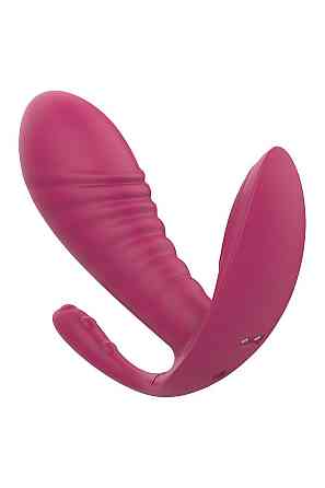 Массажер-вибратор рельефный Dream Toys Essentials с тройной стимуляцией, красный Sex Aura Киев