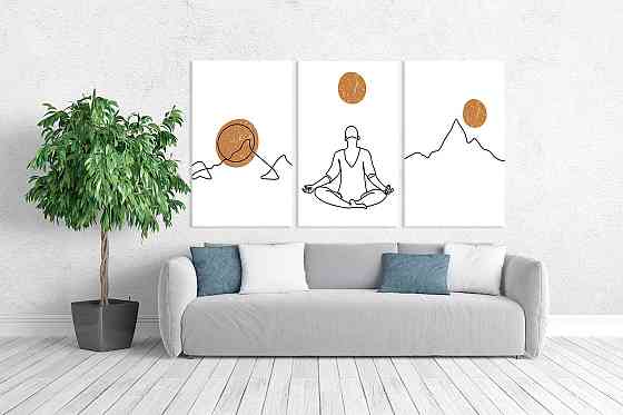 Модульна картина у вітальню/ спальню   Людина    ART-178_3A 100х150 см Київ