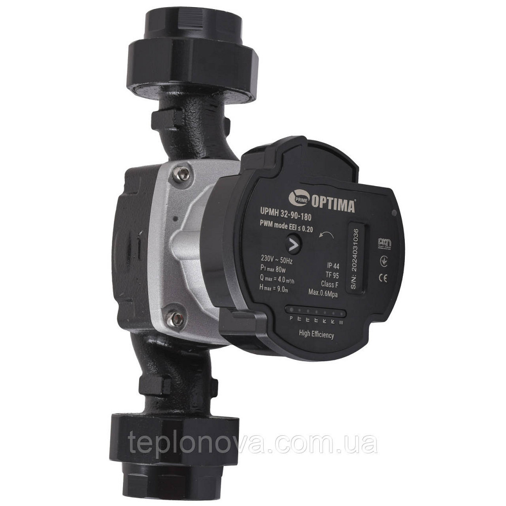 Насос циркуляційний енергоощадний Optima PRIME UPMH 32-90AUTO 180 мм + гайки Чернівці - фото 1