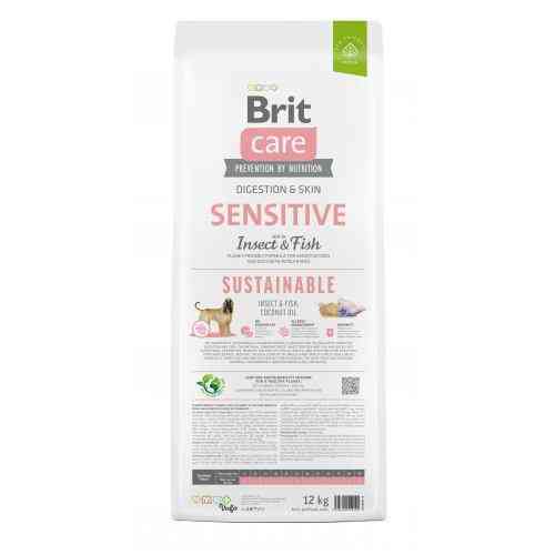 Корм сухий Brit Care Dog Sustainable Sensitive для собак із чутливим травленням з рибою та насекомими 12 кг Київ