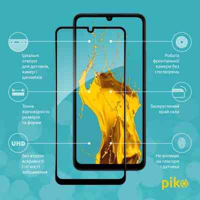 Стекло защитное Piko Full Glue Xiaomi Redmi 13C Black (1283126583247) Винница