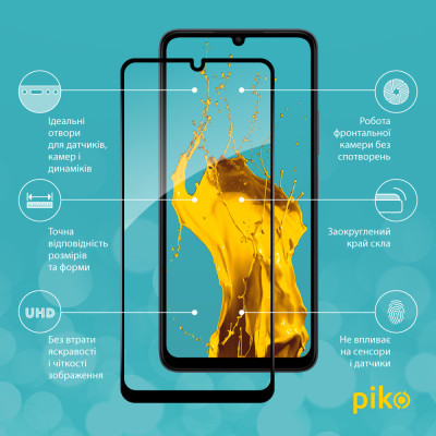 Скло захисне Piko Full Glue Xiaomi Redmi 13C Black (1283126583247) Вінниця - фото 2