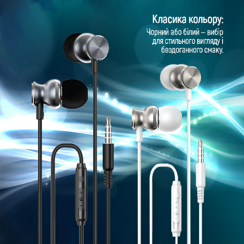 Навушники ColorWay Wired Earphone CW-WD03WT 3,5мм mini-jack білий Житомир - фото 12