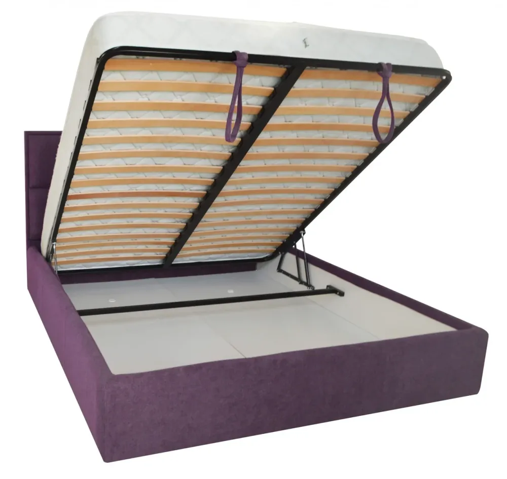Кровать Sheffield Comfort 140 х 200 см Miss 24 С подъемным механизмом и нишей для белья Сиреневый Киев - изображение 4