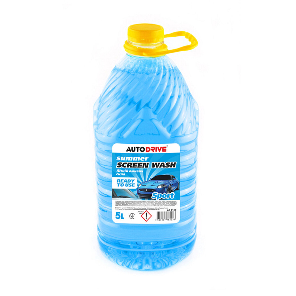 Омивач скла літній AutoDrive Summer Screen Wash Sport PET 5л Киев - изображение 1
