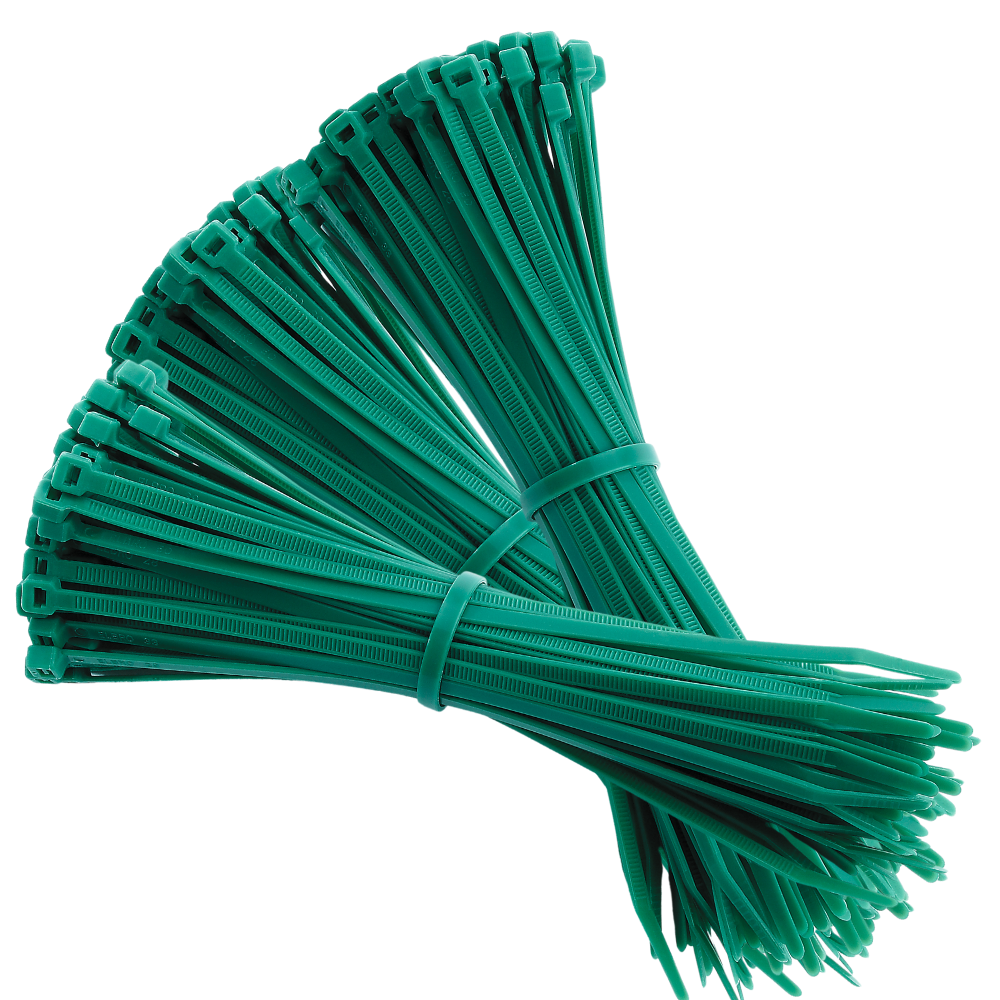 Хомуты стяжки пластиковые, кабельные 1000 шт в упаковке, хозяйственные 3х100 мм цвет зелёный Каменец-Подольский - изображение 5