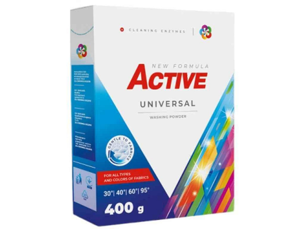 Стиральный порошок 400г Universal с ароматом свежести ТМ ACTIVE Киев - изображение 1