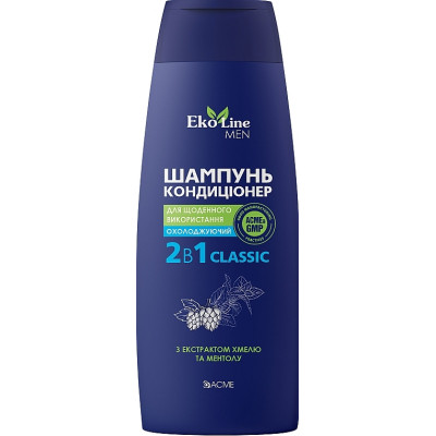 Шампунь Acme Color EkoLine Men Classic 2в1 З ефектом охолодження 400 мл (4823115503282) Вінниця - фото 1