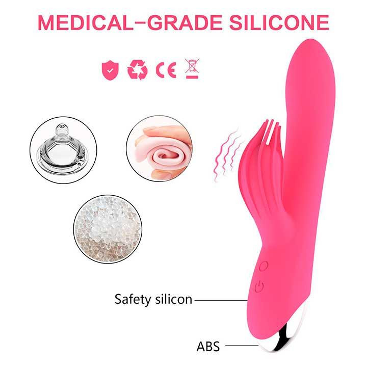 Вібратор кролик для точки G і клітора Mr. Rabbit фуксія Вінниця - фото 7