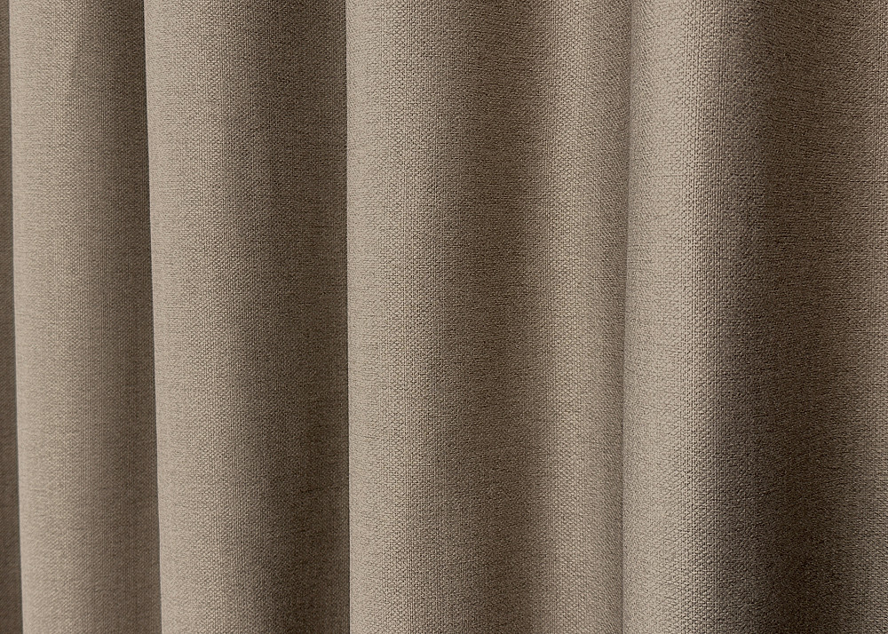 Комплект готових штор VR-Textil Шеніл однотонний № 1906ш Світло-коричневий 100х270 см 2 шт (31-0051) Київ - фото 8