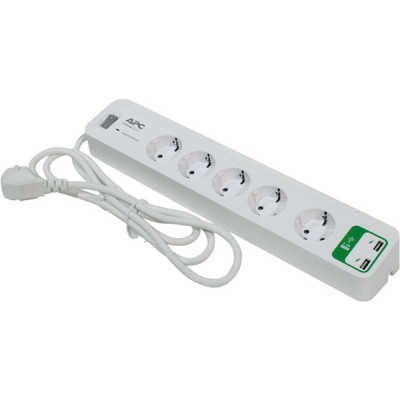 Мережевий фільтр живлення APC Essential SurgeArrest 5 outlets ++ 2 USB (5V, 2.4A) (PM5U-RS) Вінниця - фото 2