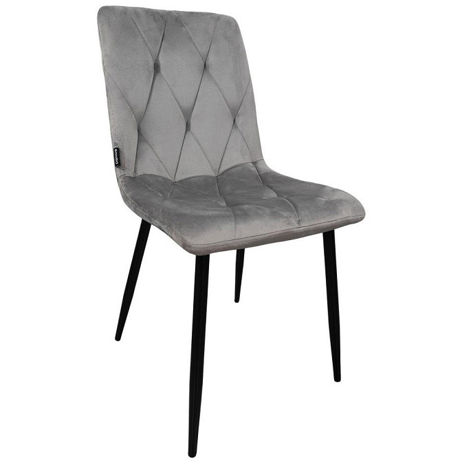 Крісло стілець для кухні вітальні барів Bonro B-421 велюр Сірий Київ - фото 1