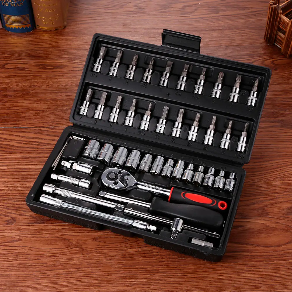 Профессиональный набор торцевых ключей на 46 предметов + кейс SBR Киев - изображение 2