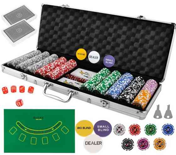 Игровый Покерный набор из 500 фишек с алюминиевым кейсом HQ Iso Trade (9538/23529) Нововолынск